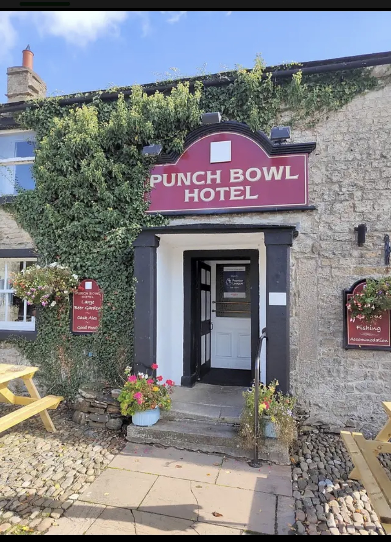 Punch Bowl Hotel entrance